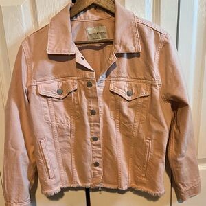 Blush Pink Denim Jacket